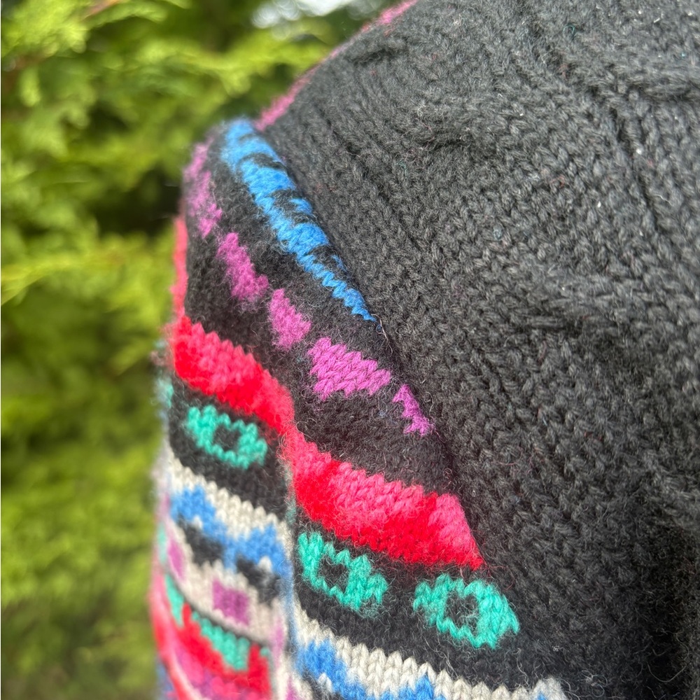 Vintage Nordic Wool Blend Cardigan – Lined – Size M/L - Picture 11 of 12